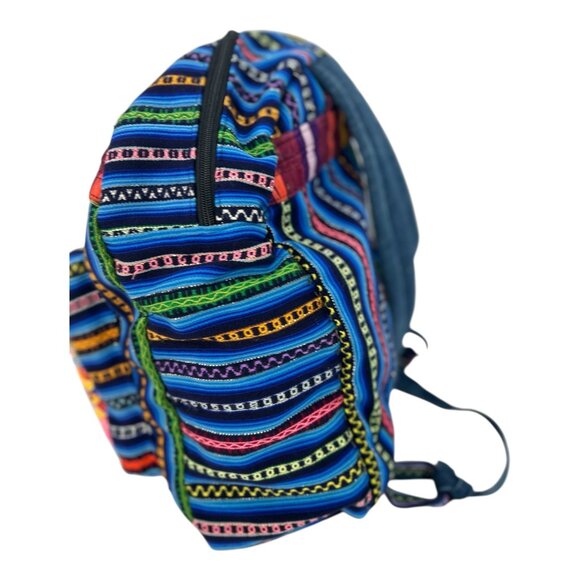 Creaciones "Mini" Casita Unique Made in Guatemala Backpack 100% Cotton Colorful - Picture 4 of 11